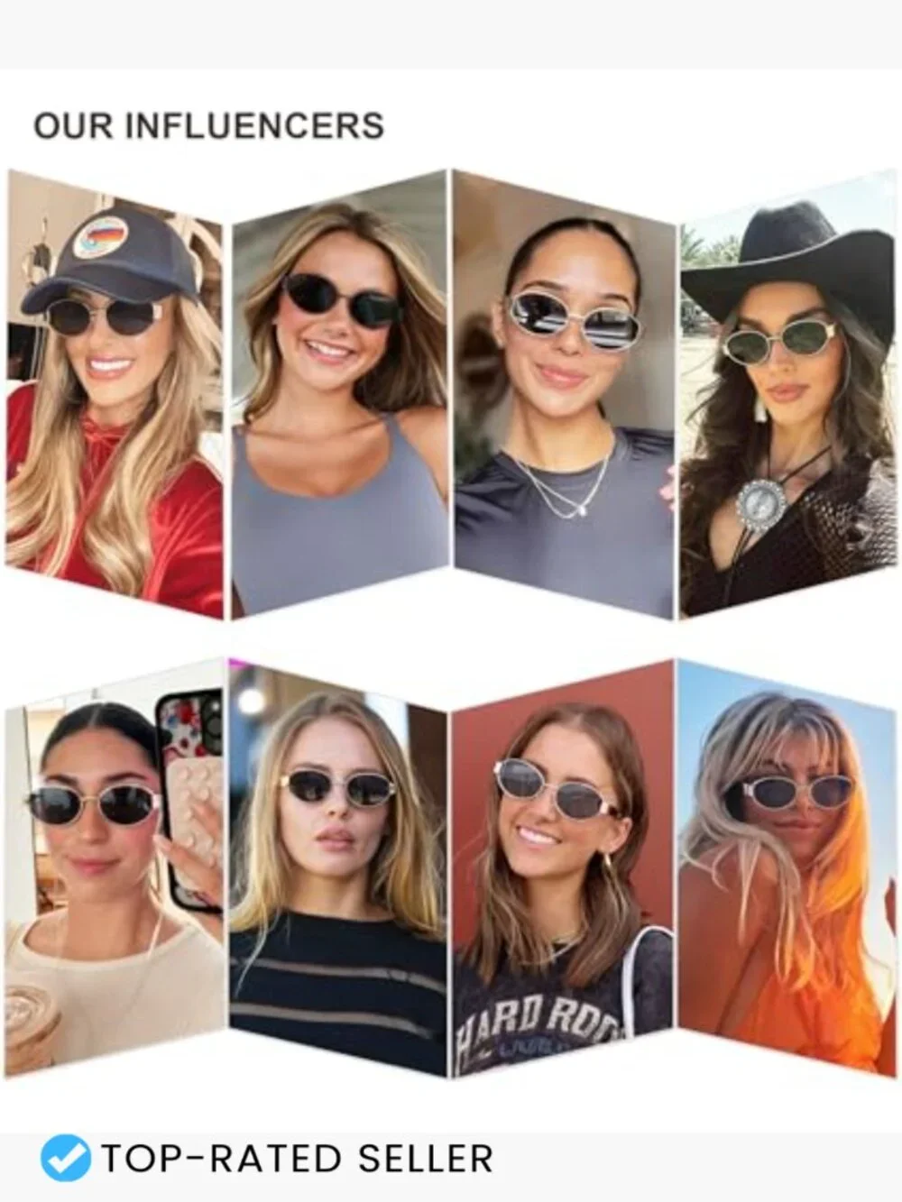 Retro Oval Sunglasses for Women Classic Shades UV Protection Trendy Y2K Elegant